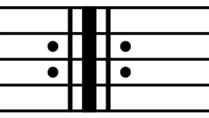 Double Repeat Music Bar Line