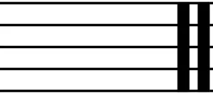 Heavy Double Music Bar Line