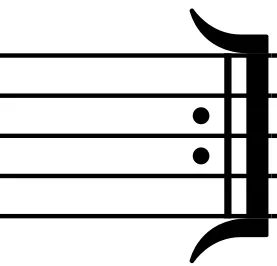 Winged End Repeat Music Bar Line